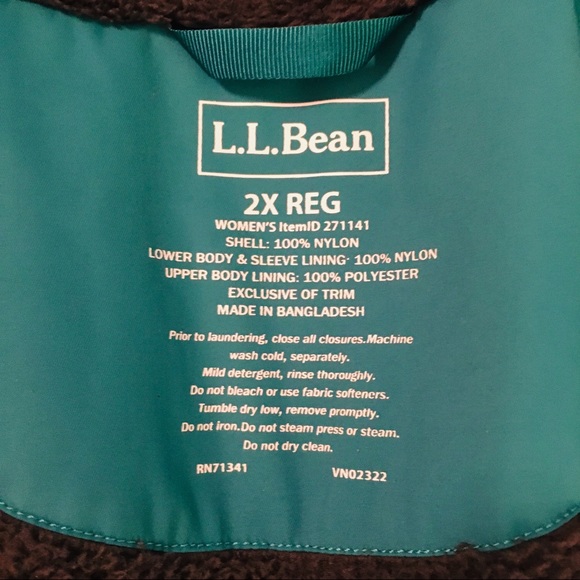 L.L. Bean Winter Warmer Coat -NWOT - Picture 8 of 8